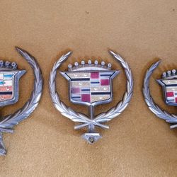 Set of 3 Vintage Cadillac Car Hood Ornaments. See our other great vintage art antiques jewelry Sports furniture fishing Collectibles now posted