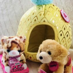Pet shop Penny the golden retriever, Bengal the cat, pineapple 🍍 scented house. New with tags. Retail $10 -$13 each. Asking $6 each. Super cute soft 
