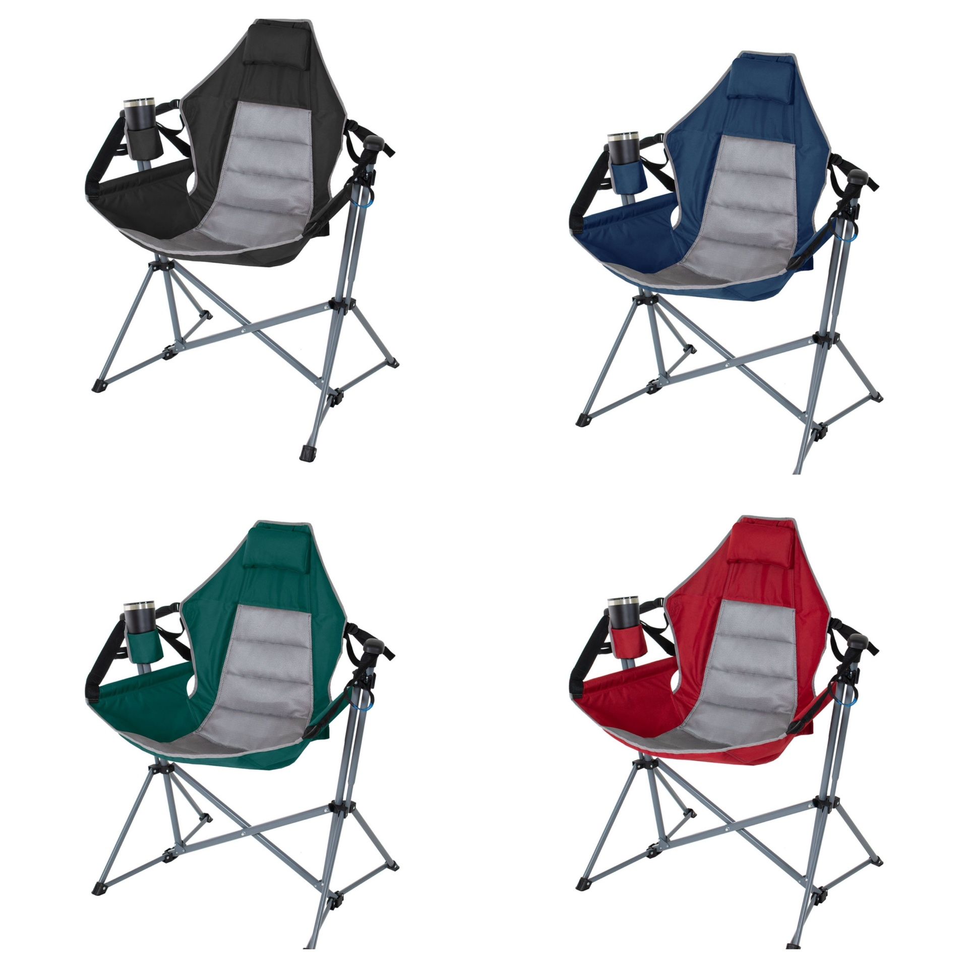 Members Mark Swing Lounger Camp Chair 300lb Capacity Brand New