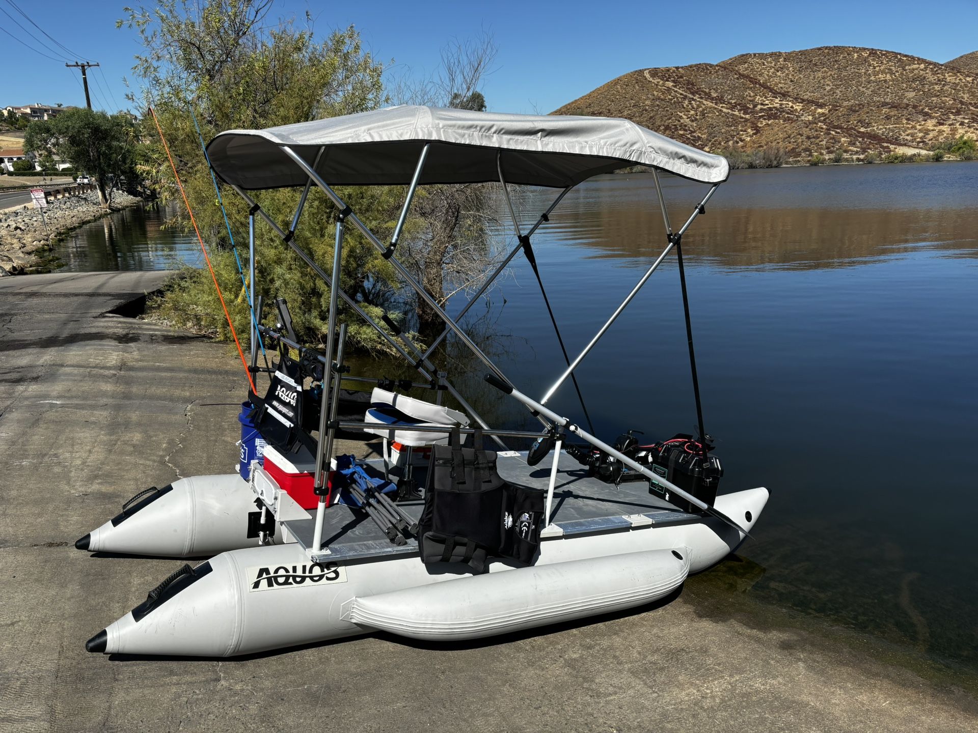 2024 AQUOS Inflatable Pontoon Boat
