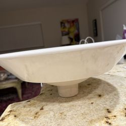 16” White Kohler Vessel Sink