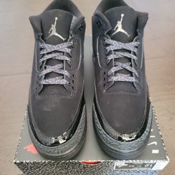 Men's Air Jordan Retro 3 Black Cat 