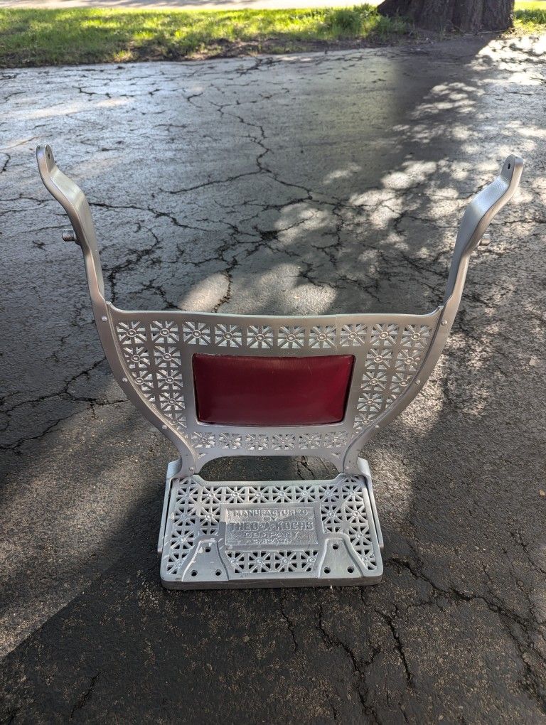 Antique Barber Foot And Leg Rest 