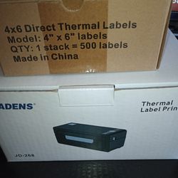 Thermal Laser Printer Bluetooth Compact Jaden With 500 Labels