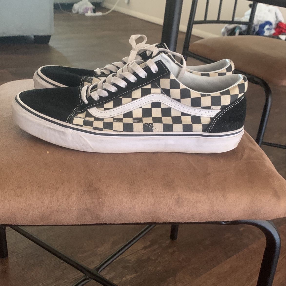 Vans Black And White Checkered  Low Top 