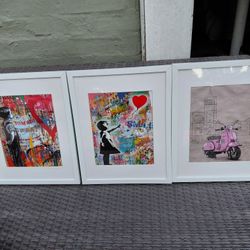 3 Framed Art Prints