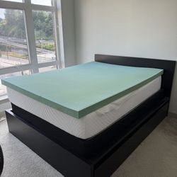 Queen Bedframe w/ Storage + Mattress + More – $490 OBO (Must Sell This Week!)