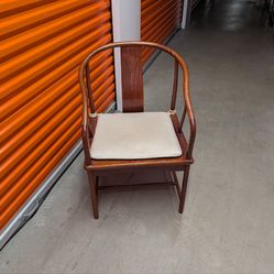 Two cherry wood chairs