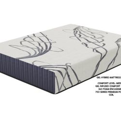 Queen 12.5 Inch Gel Hybrid Mattress 💥