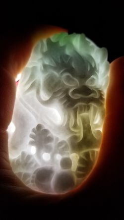 Gorgeous Natural grade A Jade Jadeite Lucky Dragon pandent!