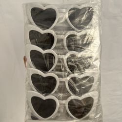 Black And White Vintage Plastic Heart shaped Eyeglasses Sunglasses , Party Decor, Birthday Decor, Wedding, bridal Shower Favors