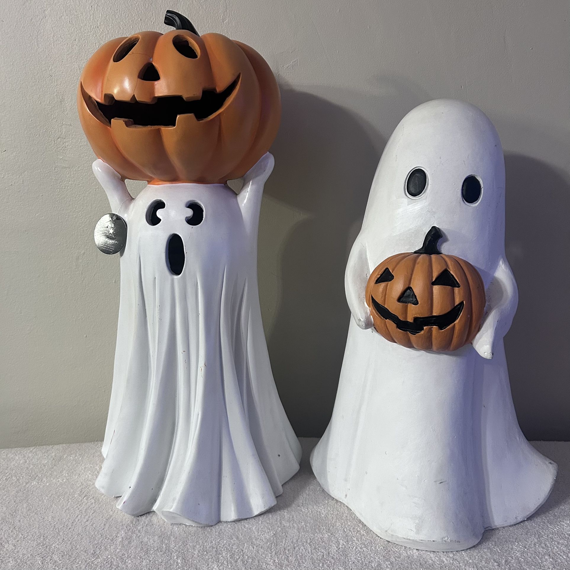LED Ceramic Ghost (set Of 2)