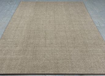 8x10 Brown Wool Rug