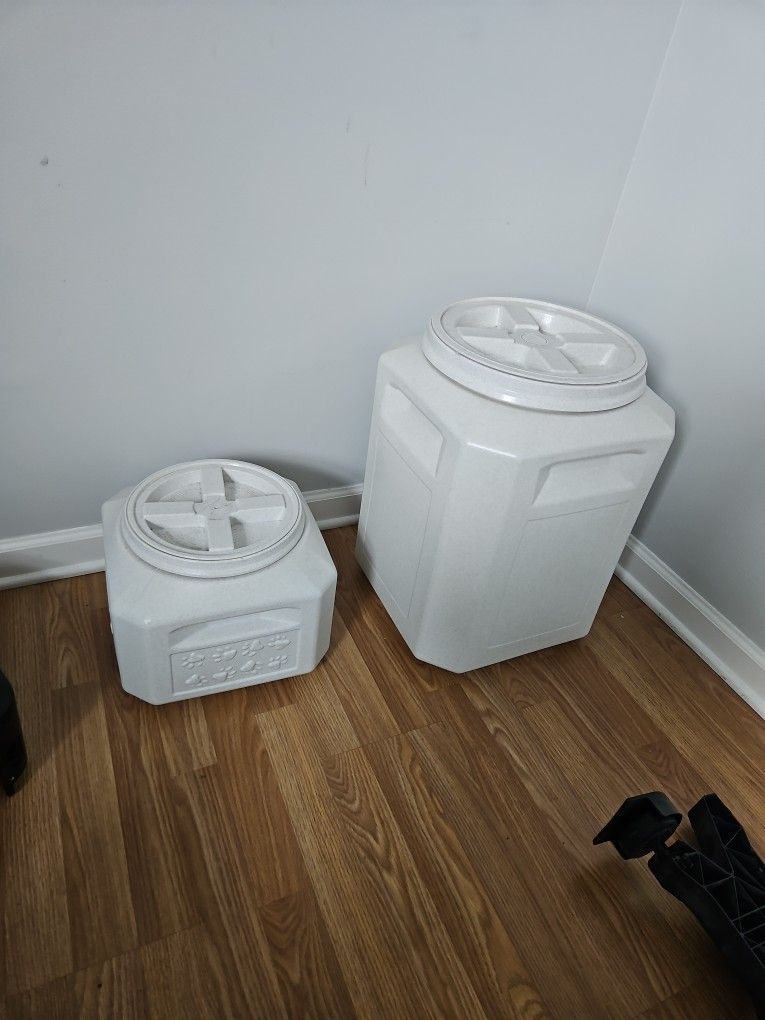 Pet Food Vaults 1 Small, 1 Big