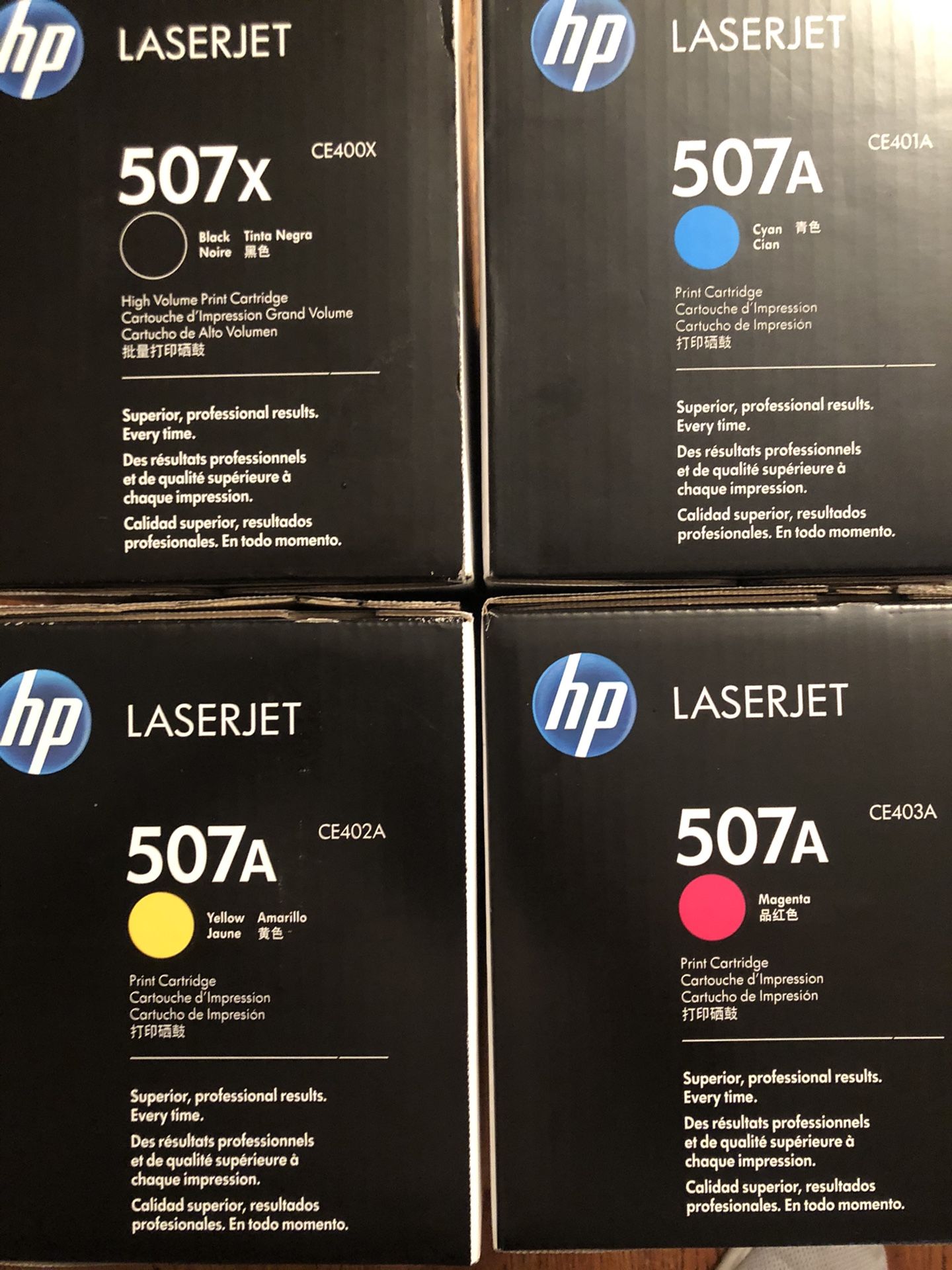 HP CE400X CE401A CE402A CE403A Set - New in A Box
