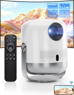 Mobile Projector with WiFi 6 and Bluetooth, with Speaker, 400ANSI | 4K Decoding and 1080P Output