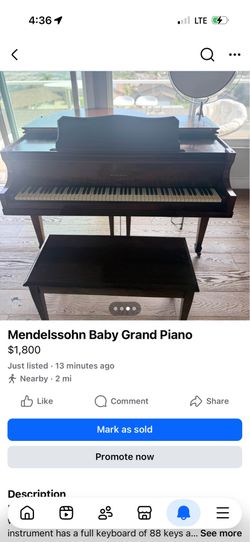 Mendelssohn Baby Grand Piano