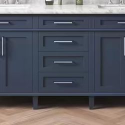 Sonoma 72” Double Sink Midnight Blue Bath Vanity