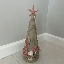 Coastal Coral Christmas Decor Starfish Beach