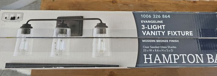 Hampton Bay Evangeline 3-Light Vanity Fixture