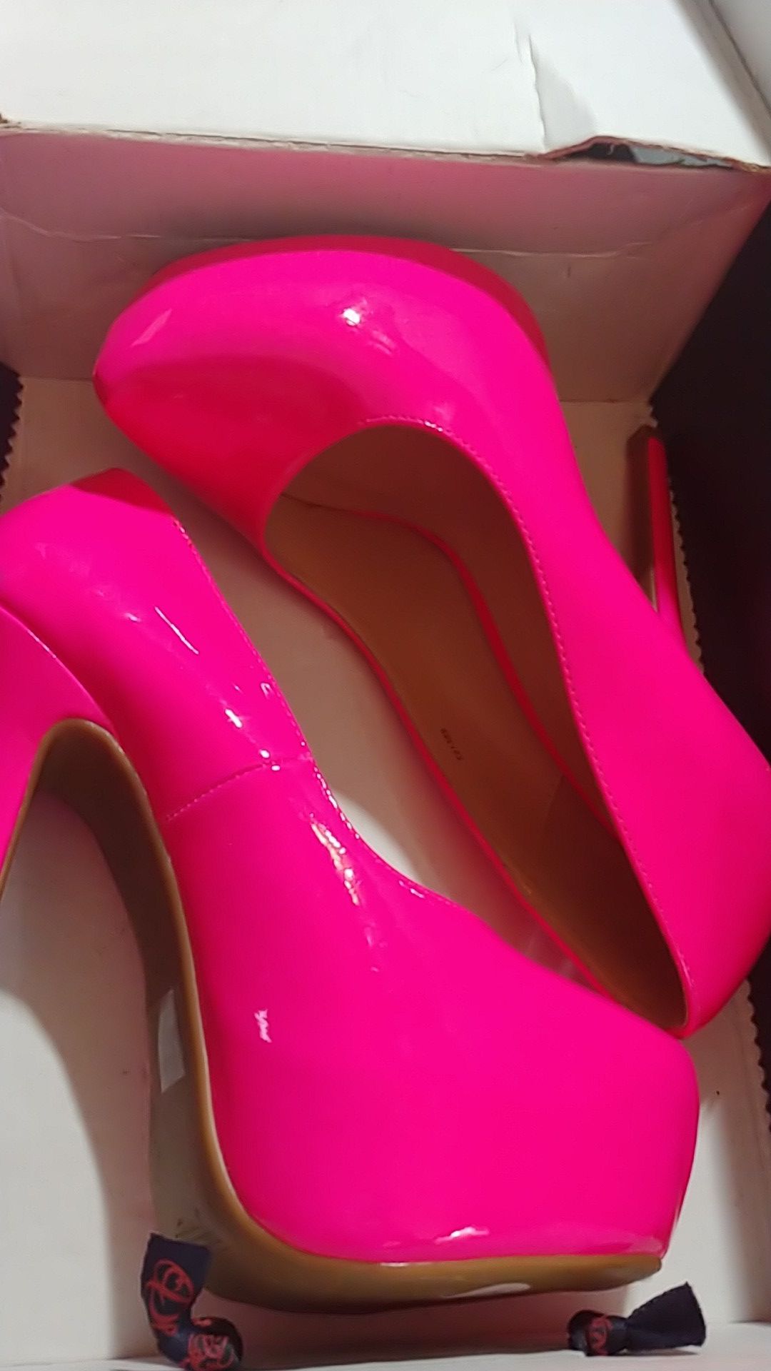Hot pink stilettos
