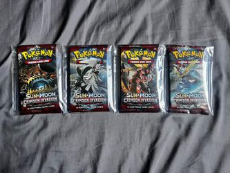 2017 Pokemon Sun & Moon Crimson Invasion Booster Pack Art Set