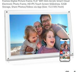 Digital touchscreen picture frame 15.6