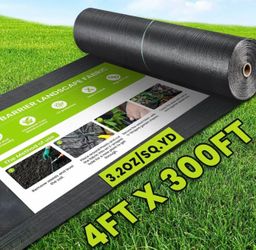 NEW-Weed Barrier Fabric, 4FTx300FT