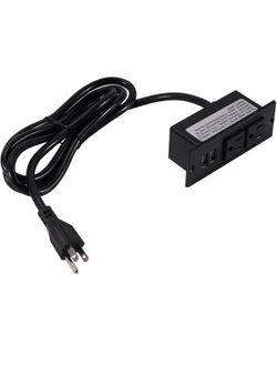 Extension cord charging station with USB