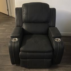 Automatic  Faux Leather Recliner