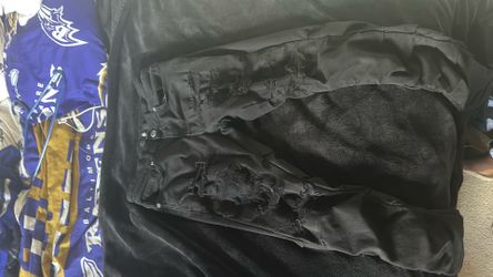 Black Stack Jeans
