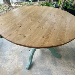 Kitchen Table With Top Glass , Measuring 4ft Diameter For $25