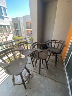 Bar stools (wooden)