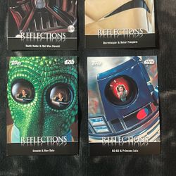 2016 Topps Star Wars card trader Reflections physical cards Darth Vader