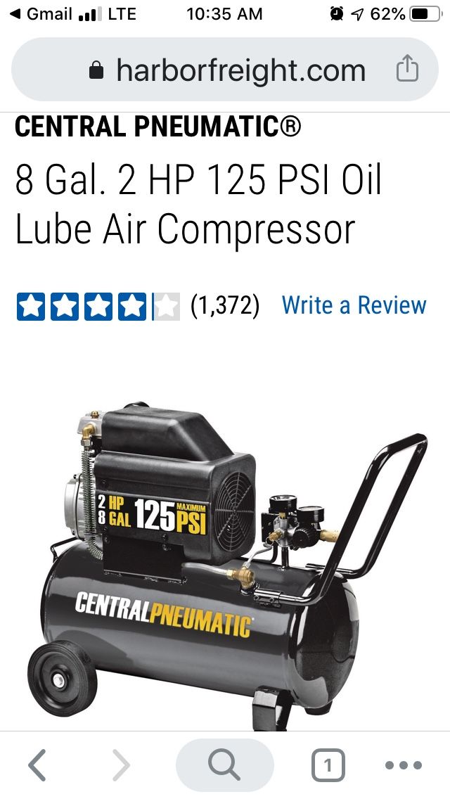 Air compressor 8 gallons