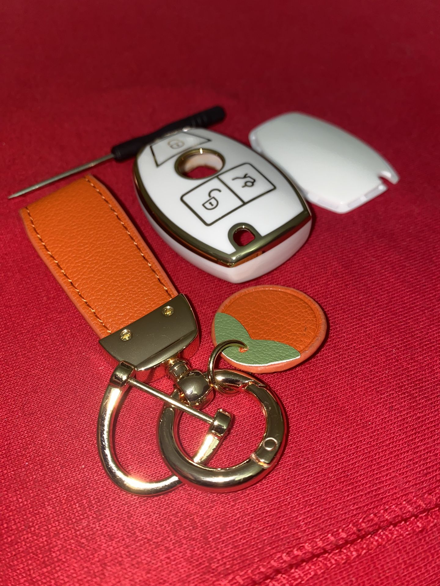 Mercedes-Benz FOB cover With Keychain Pendant 