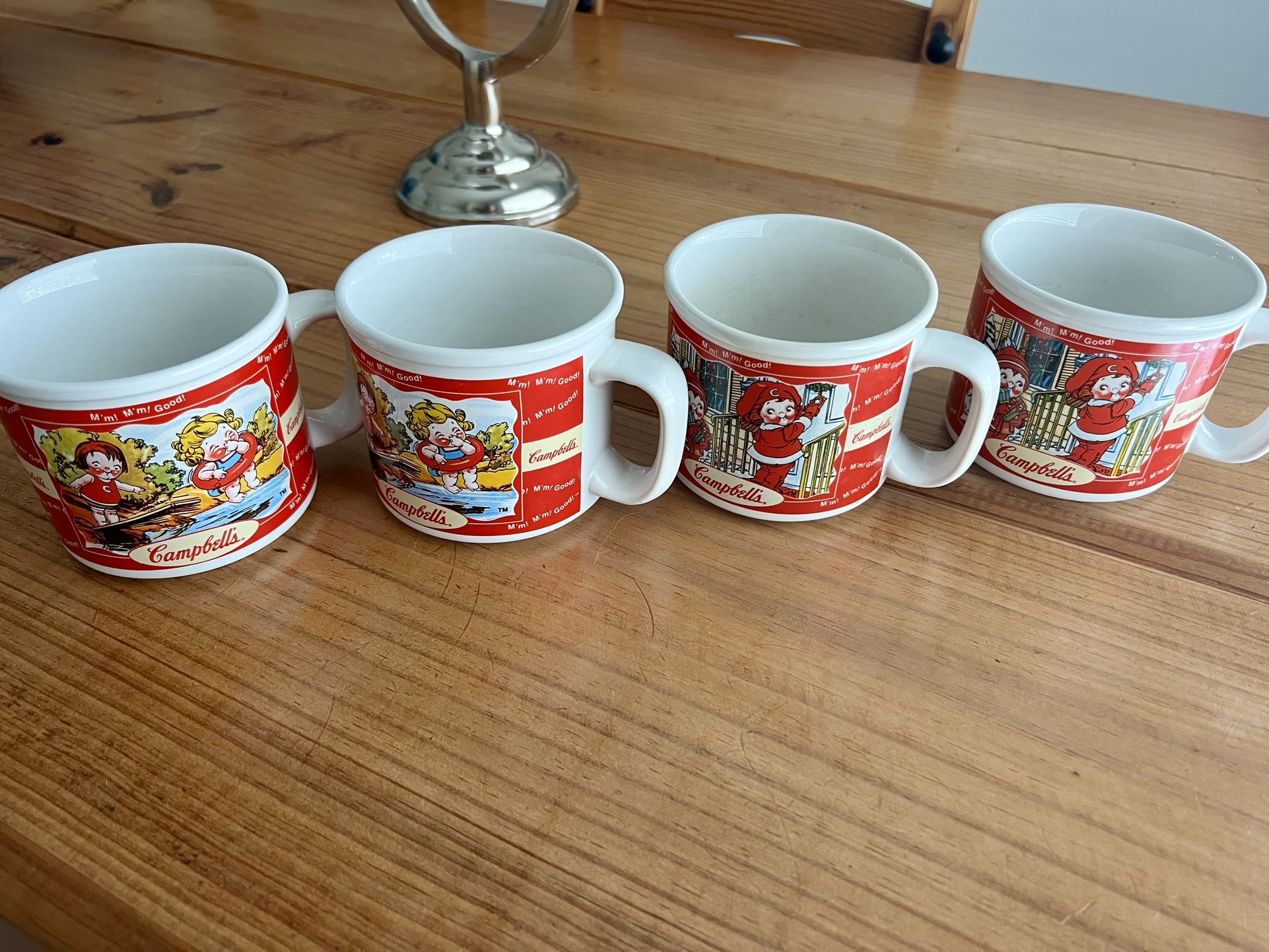 Set Of 4 Campbell Soup Mugs