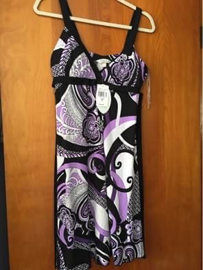 Purple/ Black dress