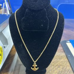 18k Gold With Pendant 19 Inches Pick Up Only!!