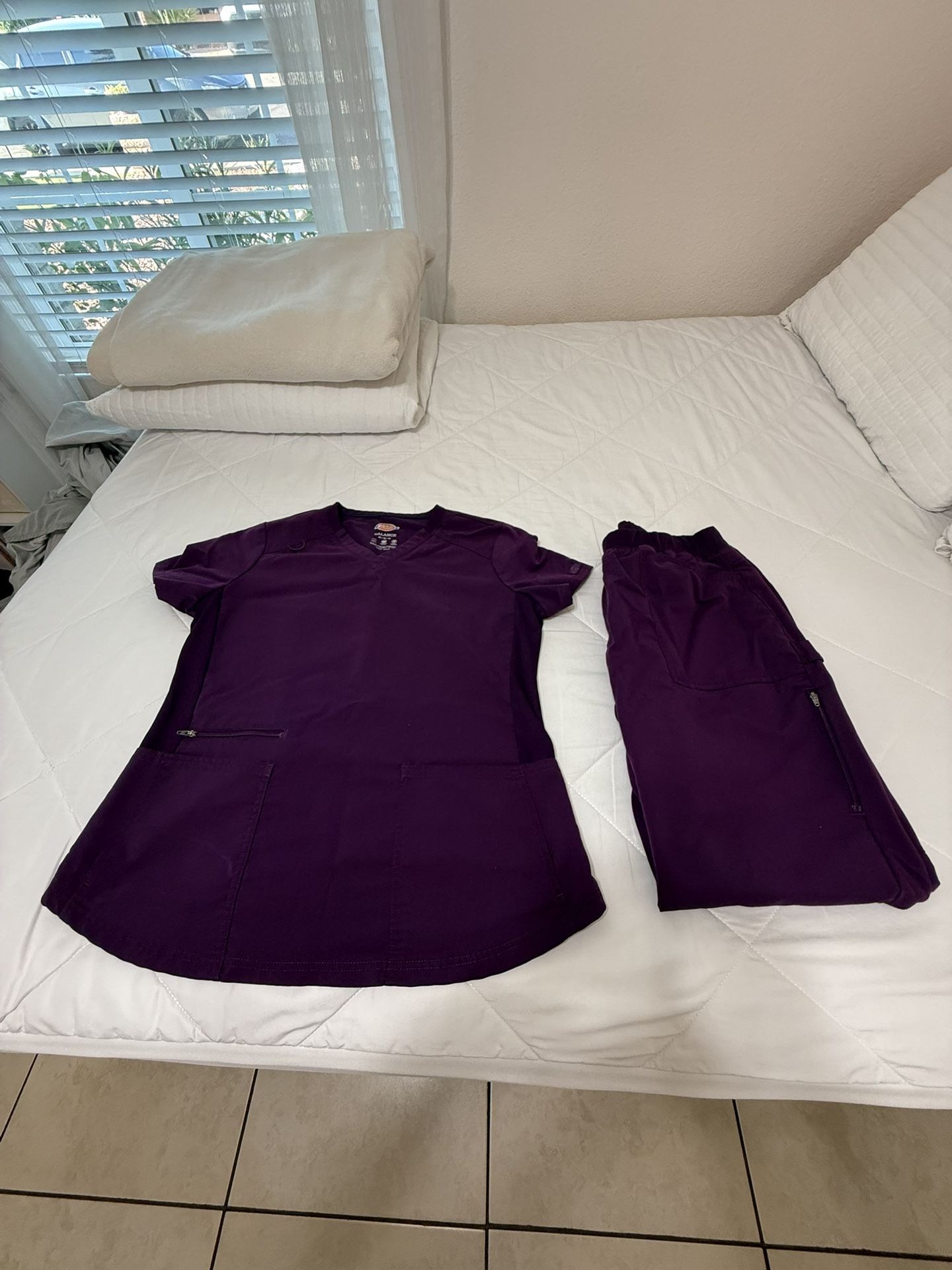 Dickies Purple Scrub Set