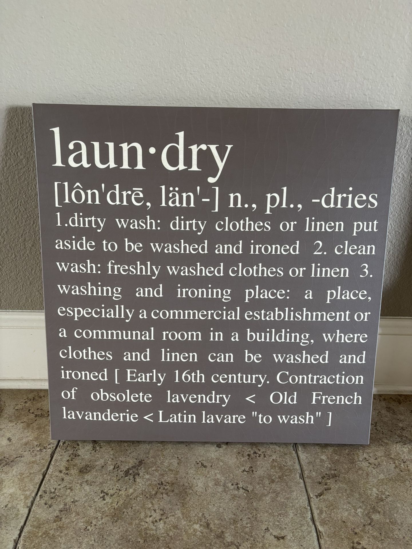 Laundry Room Wall Decor