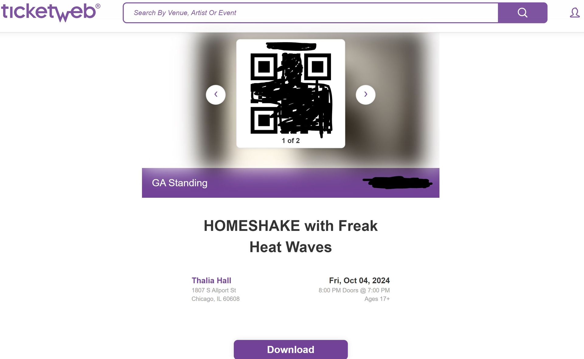 HOMESHAKE with Freak Heat Wave @Thalia Hall