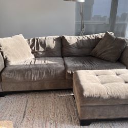 Couch with Ottoman