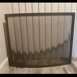 Modern Sleek Fireplace Screen 