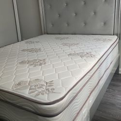 New Queen Mattress And Box Spring 2pc Bed Frame Is Not Included 