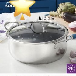 Princess House.  Olla De 7 Qts Con Antiadherente Nueva En Su Caja 