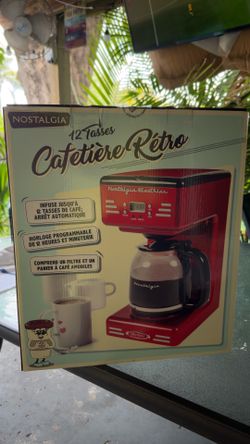 Nostalgia Retro 12-Cup Coffee Maker – Brand New in Box