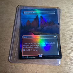 Sundown Pass (Borderless) (FOIL) - Magic The Gathering Innistrad: Crimson Vow 