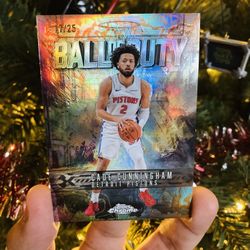 2️⃣0️⃣2️⃣5️⃣ Topps Chrome Cade Cunningham BALL OF DUTY 