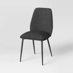 2pk Candelaria Upholstered Dining Chairs Home Furniture Dark Gray Project 62"